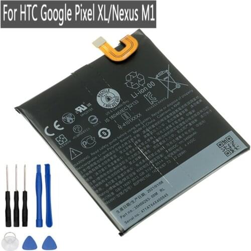 3450mAh B2PW2100 Brand New Phone Battery 3.85VDC For HTC Nexus Google Pixel XL Nexus M1 Batteries with tools adhesive