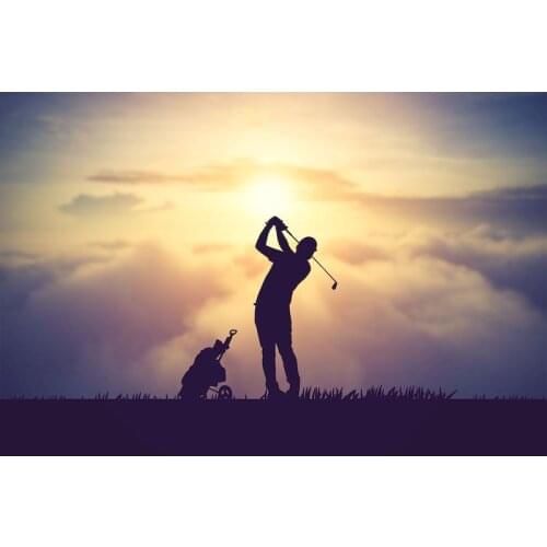 5D DIY Diamond Embroidery Golf Ball Full Square Diamond Painting Landscape Cross Stitch Diamond Mosaic Setting Sun Home Decor