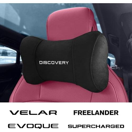 Car Headrest Seat Neck Pillow For Land Rover Discovery Evoque Freelander Autobiography Velar SVR SUPERCHARGED Auto Accessories