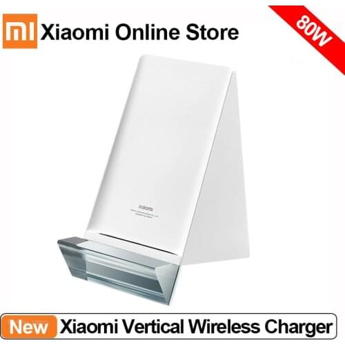 Xiaomi Vertical Wireless Charger 80W Smart Temperature Control Vertical Charging Base With Cable Fast Charge For Xiaomi 11 Pro