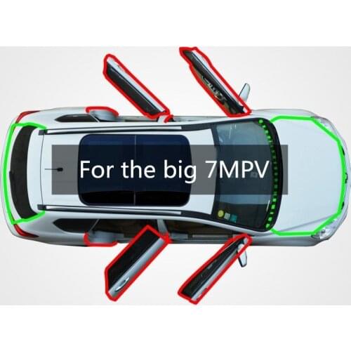 For use in all doors of nj big 7MPV cars with dustproof, feng shui, crash sound insulation and modified rubber sealing strip