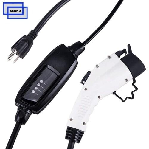 16a sae j1772 electric car charger with portable control box