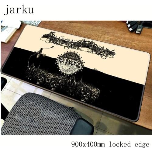 Bioshock mousepad gamer 900x400X3MM gaming mouse pad large Mass pattern notebook pc accessories laptop padmouse ergonomic mat