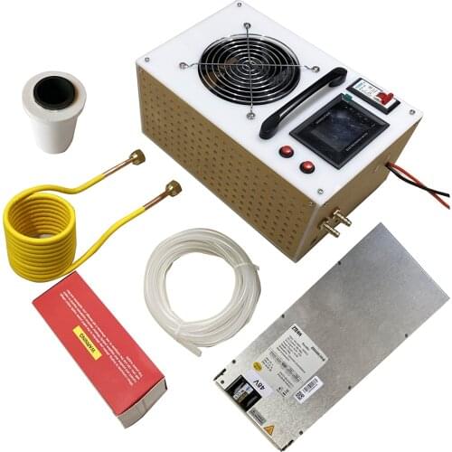 2500KW Induction Heater High Frequency Induction Heating Machine Metal Smelting Furnace + Crucible+power supply