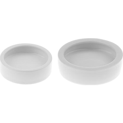 Ceramic Food Bowl Drinker for Terrarium Reptile Tortoise White