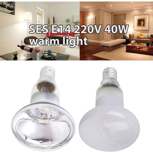 E14 Reflector Spotlight Bulb Incandescent Lamp Living Room Home Indoor SES Lighting Fixture Replacement Universal Kitchen
