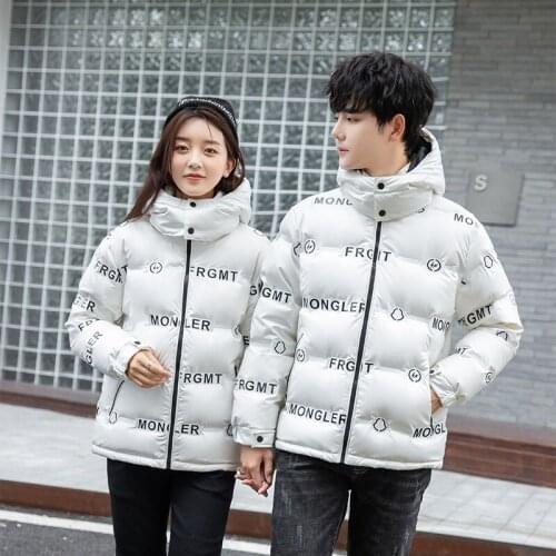 -30 Degree Winter Mens Thicken Warm Puffer Jacket Fashion Couple Shiny Snow Windbreaker Waterproof Coats White Duck Down Jackets