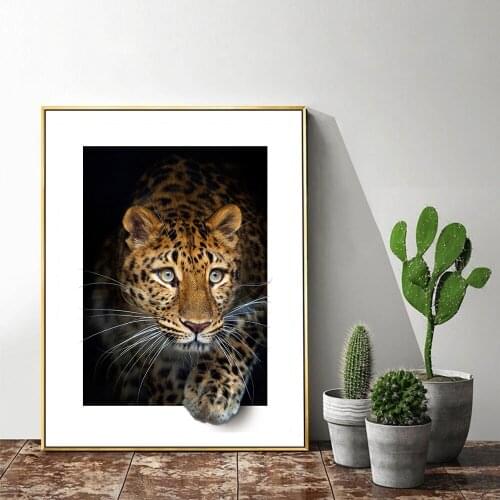 5D DIY Diamond Painting Kit Animal Full Square Drill Diamond Embroidery Cross Stitch Leopard Mosaic Tiger Handmade Gift