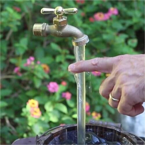 Invisible Flowing Spout Watering Can Fountain Zinc Alloy Floating Tap Fountain for Home Garden Courtyard Decoration TN88