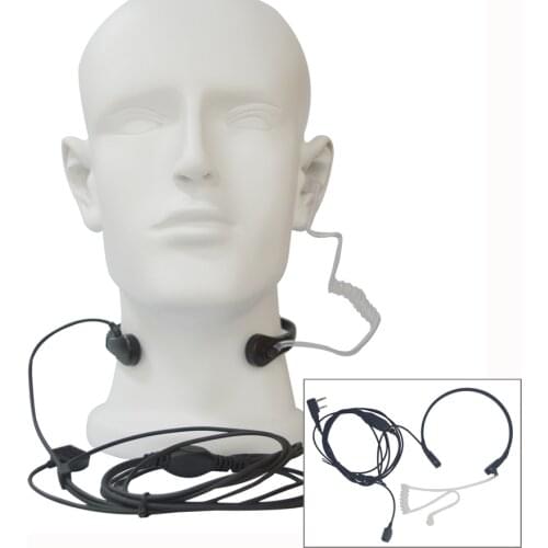 New Throat Microphone Throat Vibration Headset Headphone for BaoFeng UV-5R UV-B5 UV-B6 BF-888S Walkie Talkie earphone Headset