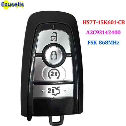 OEM 4 button keyless-go Smart Card FSK 868MHZ remote key for Ford Mondeo Energi HS7T-15K601-CB HITAG PRO A2C93142400