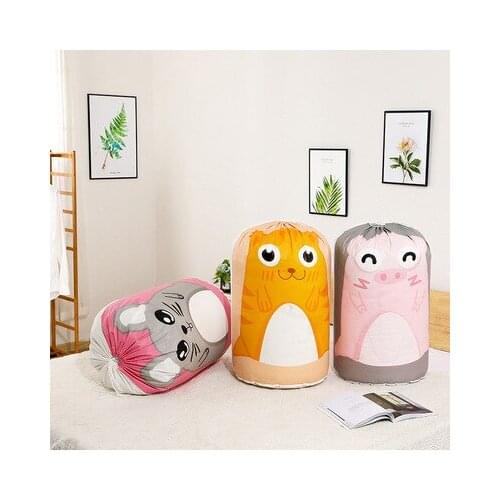 PEVA beam mouth quilt clothing dustproof quilt storage bag cylinder finishing storage bag travel moving packing bag