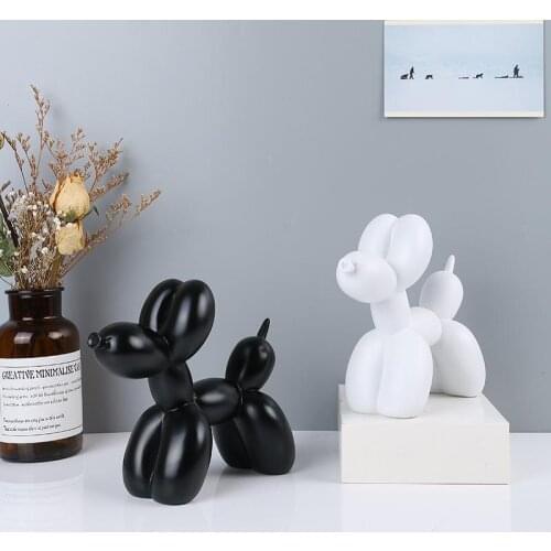 Resin Crafts Balloon Dog Decoration Home Living Room Study Decoration Net Red Modern Simple Decoration Factory Direct Sales