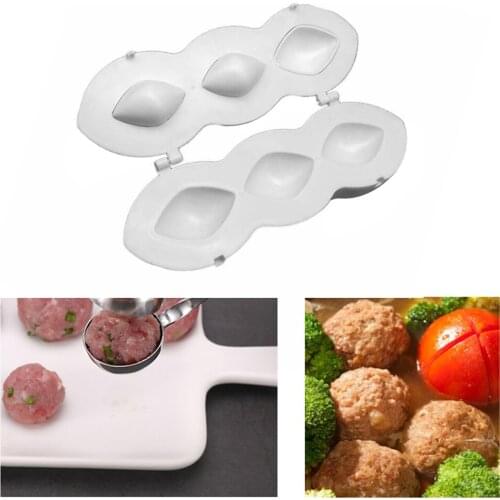 Portable Meatball Maker Manual Kibbeh Meatloaf Mold Maker Press Minced Meat Processor Cake Desserts Home Meat Pie Kitchen Tools