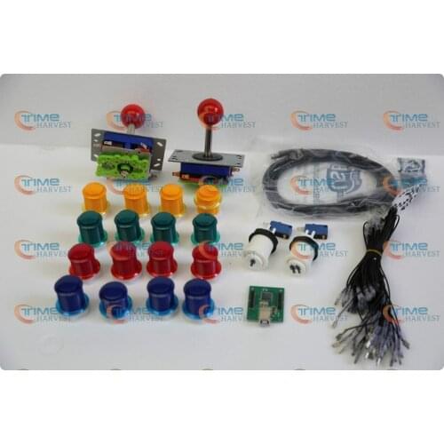 Arcade parts Bundles kit With Joystick,Pushbutton,Microswitch,2 player USB to Jamme board to Build Up Arcade Machine By Yourself