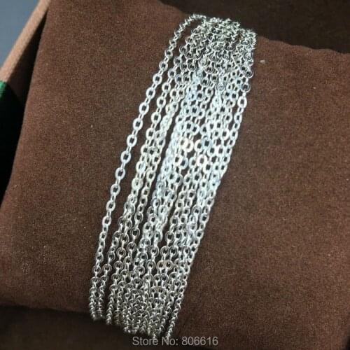 " Fake One Penalty Ten " 1.2MM/W (6g=3.2M) 925 Sterling Silver Chains Jewelry Accessories Findings