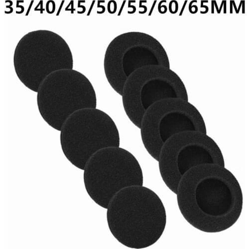 35/40/45/50/55/60/65MM Headphone Replacement Foam Pad Ear Pad Sponge High Quality Stretch Cotton Headphone Case Ear Pads