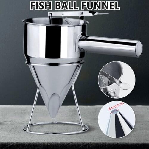 Funnel Rack Anti Rust Stainless Steel Fish Ball Making Home Kitchen Tools TS2 Kitchen Tools Gadgets Specialty Tools