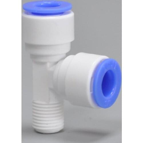 10 Pcs 3-way Water Purifier Pipe Fittings 1/4 Male Thread x 3/8 Straight Plug Factory Direct Accessories
