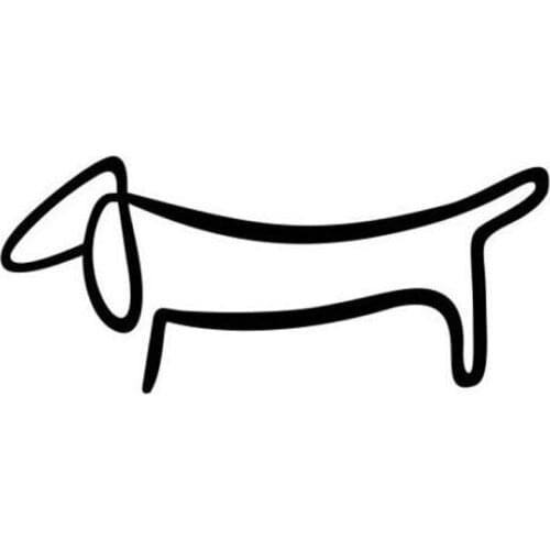 15*6.5CM Dachshund Weiner Dog Car Sticker Decals Fun Motorcycle Decals Personalized Car Accessories C2-0351