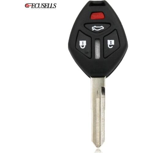 3+1/4 Button Remote Key Shell Case Smart Car Key Housing For Mitsubishi Eclipse Galant Lancer Endeavor with Uncut Left Blade