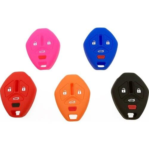 4 Buttons Car Case Key Fob for Mitsubishi Lancer Evo Outlander Galant Asx 380 Endeavor Mirage Remote Protect Silicone Cover Case