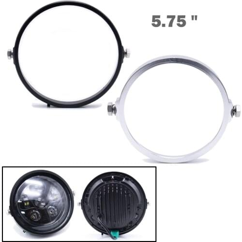 5.75'' Motorcycle headlight Ring Front Head Lamp Light Trim For Harley Honda Suzuki Yamaha Kawasaki
