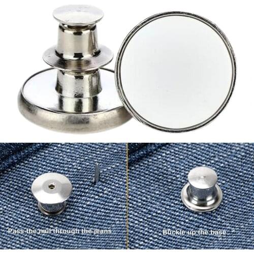 5Pcs No Sew Instant Button Replacement Jean Tools Adjustable Pants Accessories Jean Tools Adjustable Pants Accessories