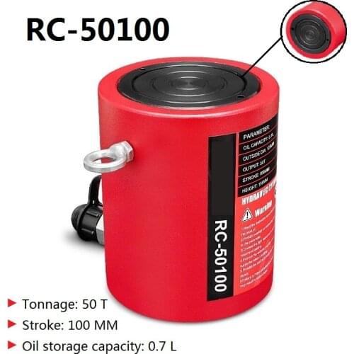 50 Ton Long Hydraulic Jack Separating Cylinder RC-50100 Which Requires Hydraulic Cylinder Equipment And Tools Used With The Pump