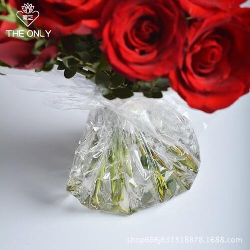 70pcs/lot 55*55cm Transparent Flower Wrapping OPP Bouquet Gift Wrapping Paper Material