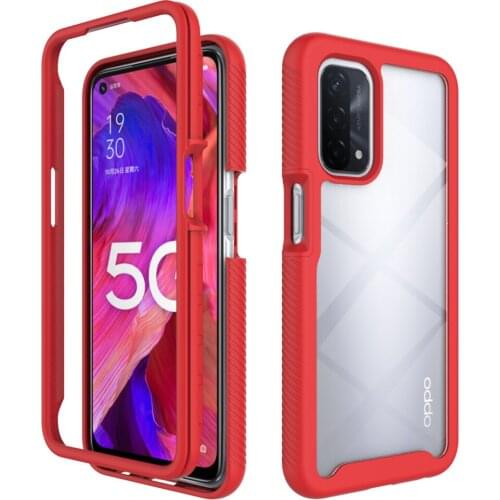 A74 5G 2021 Bumper Case Crystal Back Panel Hybrid Armor 360 Protection for OPPO A74 Case OPPO A 74 Phone Cover Shockproof Funda