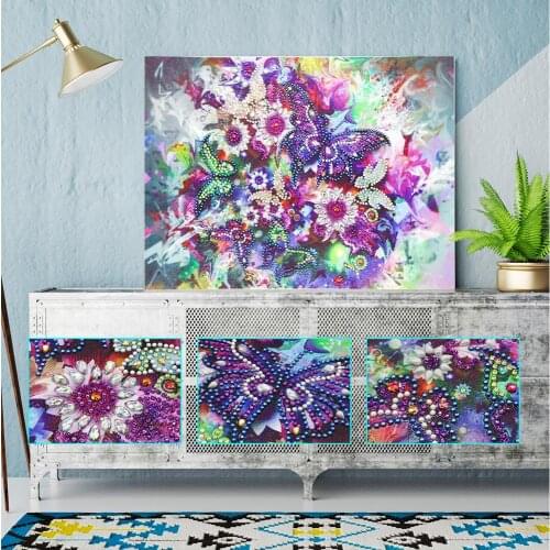 5D diamond painting DIY special-shaped crystal diamond embroidery kit flower home decoration crafts ornaments hanging painting