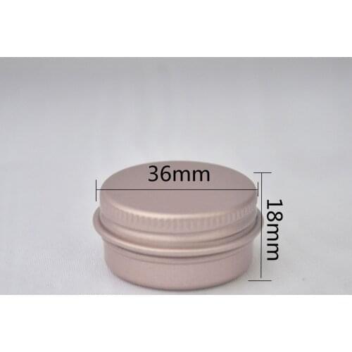 Free sample cosmetic cream packaging 10ml 20ml 30ml 50ml 60ml 100ml rose gold aluminum jar