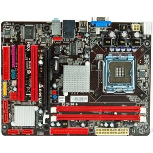For BIOSTAR G31M+ Original Used Desktop G31 Motherboard LGA 775 DDR2 SATA2 USB2.0