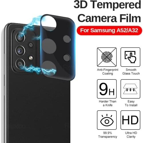 For Samsung Galaxy A52 5G Camera Full Coverage Protective Film for samsung samsun a 52 52a 3D Screen Protector Tempered Glass
