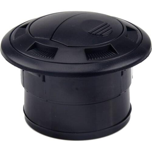 DWCX Plastic Car Closeable Rotatable 75mm Air Outlet Black Fit for Webasto Eberspacher Heater