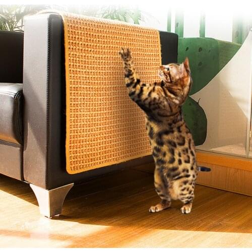 Cat Scratch Board Toy Sisal Cat Scratcher Hemp Kitten Cat Scratching Post Training Toy Sofa Wall Corner Scratcher Pad Mat Board