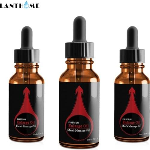 3pcs Enlarge Oil Men Massage Oil Body SPA Skin Care Aromatherapy Bath Essential Oils Scrub Bodys Treatment Cosmetics 10ml