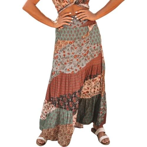 Fashionable High-Waisted Skirts Summer 2020 New Loose Fashion Printed Skirts Skirts Women