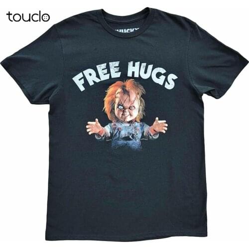 MenS Childs Play Chucky Movie Free Hugs Retro Vintage T-Shirt 80S 90S Tee New
