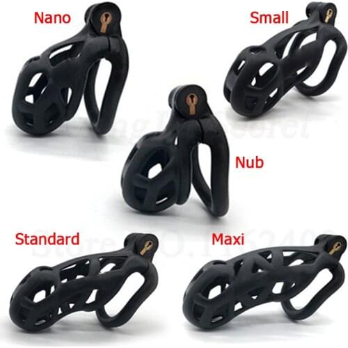 Cobra Chastity Cage With Four Penis Ring Male Chastity Device Arc Cuff Cock Belt Adult Sex Toys Men BDSM For Gay Holytrainer