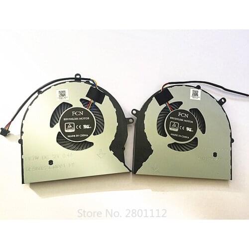 Wholesale NEW Laptop CPU GPU Cooling Fan for ASUS GL703 ROG STRIX GL703V GL703VD GL703VM cpu cooling fan 4PIN 12V