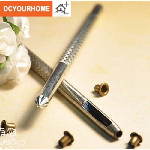 Suitable for Inner Diameter 2mm Metal Garments Scrapbook Eyelet Installation tools: 1 punching tool + 1 flowering tool