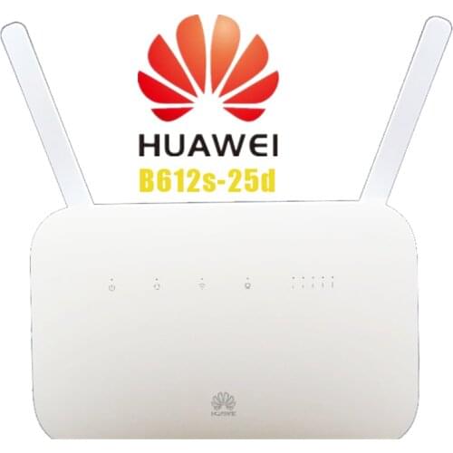 Unlocked Huawei B612 B612s-25d Router 4G LTE Cat.6 300Mbs CPE Router 4G Wireless Router +2PCS Antenna