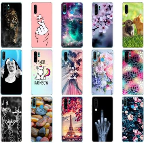 Silicon Case For Huawei P30 Case For Huawei P30 Lite Soft TPU Back Phone Cover For Huawei P30 Pro VOG-L29 ELE-L29 Coque Bumper