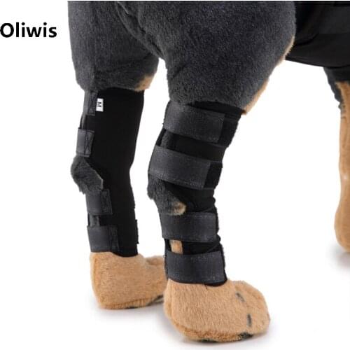 1 Pair Legs Brace Pet Dog Knee Hock Protector Dogs Pad Therapeutic Support Shockproof Outdoor Training Protect/Dog Injuries