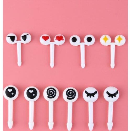 10 Pcs Animal Food Picks for Kids, Bento Picks, Cute Cartoon Animal Fruit Food Toothpicks, Lunch Bento Box Picks Forks