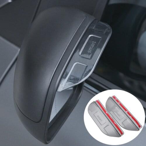 2 PCS Car Rearview Mirror Rain Eyebrow Sun Visor Styling For Mercedes Smart 453 fortwo forfour Car Accessories