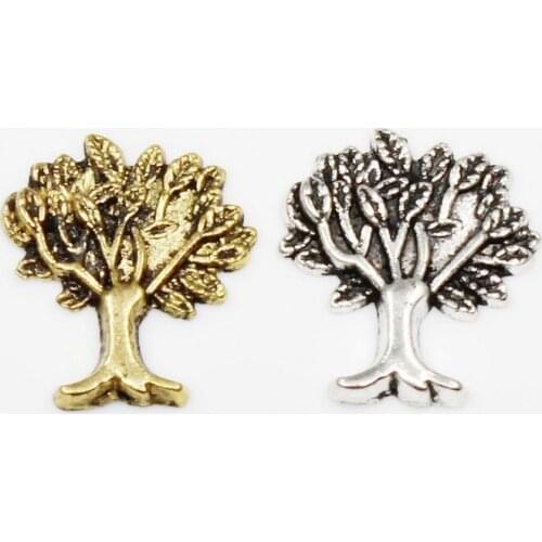 20pcs/lot Trees Skeletons Wings Airplanes Antlers Hexagram Enamels Floating Charms For Glass Lockets Memory Pendant Jewelry