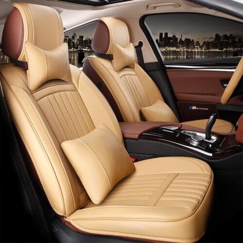 Automobile seat covers car cushion set pu leather red for Agila Vectra Zafira Astra GTC PAGANI ZONDA SAAB Spyker RAM HUMMER auto